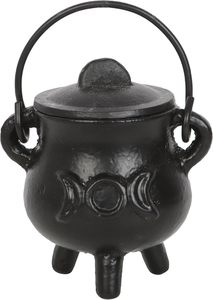 Caldero de hierro fundido con tapa y asa para uso en otoño, primavera y verano - Product Image 5
