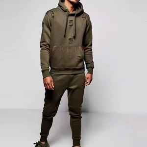 Survêtements sportifs uniques en coton 100% à séchage rapide, design couleur personnalisé, grande taille, effet vieilli, avec logo imprimé sur mesure pour l'hiver - Product Image 3