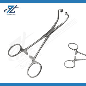 Pinces à serviette à rotule de haute qualité, pinces à serviette de poche, 140 mm, instruments chirurgicaux manuels en acier inoxydable certifiés CE - Product Image 2