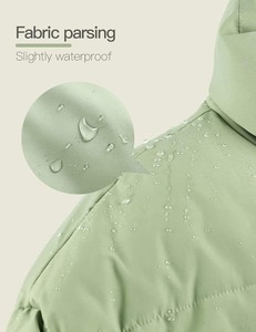 Latest Design Women's Winter Puffer Jacket High Quality Quilted Padded Hood Breathable Woven <b>Coat</b> Warm Zipper Closure Cotton - Product Image 4