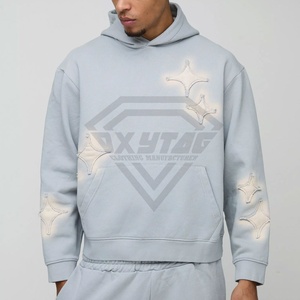 La mejor calidad, gran oferta, nuevo estilo, Sudadera con capucha desgastada para hombre, diseño adecuado de fábrica, Sudadera con capucha desgastada mezclada de algodón básico de alta demanda - Product Image 1