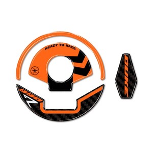 Adesivi 3D in Gel su Misura per Tappo Carburante Moto KTM 990 Duke R 2025, Logo per Caschi e Decorazioni - Product Image 2