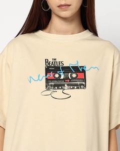 Camiseta de Algodón Extra Grande para Mujer, Estilo Hip Hop, Bordado, Venta Caliente, Manga Corta, Hombros Caídos, Estampado de Letras, Casual - Product Image 6