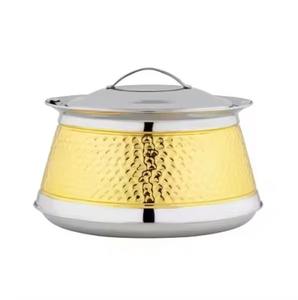 Casserole double tonne martelée en argent et or rose la plus exigeante avec couvercle Cadeaux de pendaison de crémaillère - Product Image 2