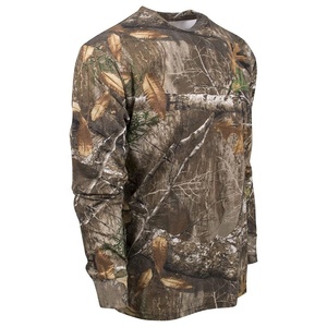 Custom Wholesale Breathable Cotton Outdoor Hunting Jersey Camping Shirt Summer Camo T-Shirt for <b>Men</b> Tactical Uniform Camouflage - Product Image 3