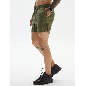 Pantalones Cortos Deportivos para Hombre al por Mayor, Tallas Grandes, para Gimnasio, Verano, 100% Poliéster, Malla Ligera y Transpirable - Product Image 1