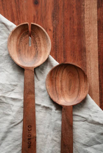 Cuillère à épices en bois artisanale avec long manche pour épices, sel, café en poudre, accessoire de cuisine naturel durable - Product Image 3