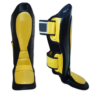 Espinilleras de Cuero para Entrenamiento de Fútbol, Ligeras, con Cierre de Velcro, Logotipo Personalizado, Protección para Fútbol - Product Image 5