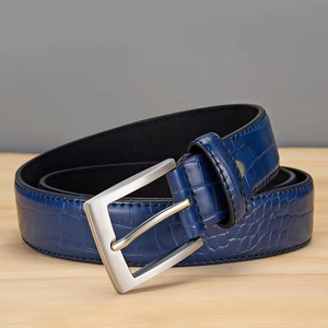 Cinturón de piel auténtica de vaca, hecho a mano, personalizado, hebilla de cobre, patrón sólido, estilo Vintage, alta resistencia, duradero, 3,8 CM - Product Image 6