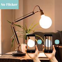 Ampoule à filament LED G40 à haut lumen 120V dimmable OEM/ODM, 15W 2550LM, corps en verre transparent, E26, fonctionne avec une lampe suspendue, UL CUL