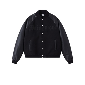 Veste d'université de basket-ball d'hiver unisexe imperméable, respirante, col rond, broderie avec logo personnalisé, position avant pour hommes et femmes - Product Image 1