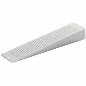 Cale de porte en plastique blanc 100 mm x 16 mm, lot de 10, bloqueur de courant d'air - Product Image 2