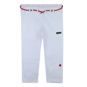 Kimono de Jiu-Jitsu brésilien blanc, uniforme de compétition léger, coutures renforcées, tissu en tissage perlé - Product Image 2