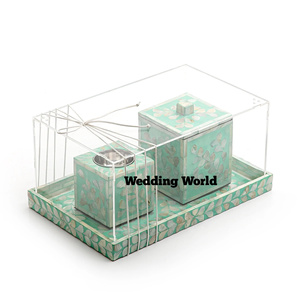 Bakhoor en bois de table Ramadan avec couvercle en acrylique Porte-encens de luxe de qualité supérieure Meilleure vente Mubkhar en bois fantaisie - Product Image 1