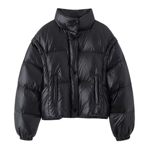 Venta al por mayor de moda logotipo personalizado chaquetas de las mujeres burbuja chaqueta puffer - Product Image 1