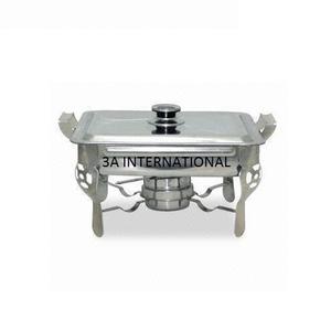 Top Trending Hotel Kitchen <b>Food</b> Supplies Serving Dish Silver Finishing Chafing Dish With Stylish Stand at Low Price - Product Image 1