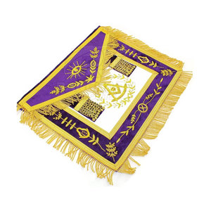 Mandil Masónico Personalizado, Opciones de Tamaño y Color Personalizadas, Mandil de Maestro Masón, Bordado en Cuero y Terciopelo - Product Image 5