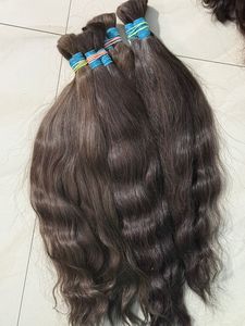 Extensiones de cabello sin procesar de un solo donante virgen con cutícula alineada Color claro Cabello humano de donante indio a granel Sin productos químicos - Product Image 3
