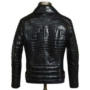 Blouson en cuir personnalisé pour homme, style bomber ou motard classique, cuir de vache véritable, logo de marque, OEM ODM, vente en gros, vêtements d'hiver - Product Image 2