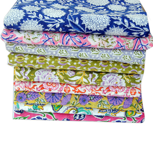 Tissu léger en voile de coton à séchage rapide imprimé de bloc de main de couleur de conception personnalisée Tissu décoratif de haute qualité pour la maison pour sac - Product Image 4