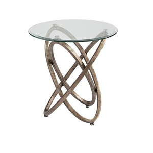 Article de mobilier de café Table d'angle personnalisée Tables supérieures en bois Table d'appoint en métal en fer de grande taille - Product Image 5