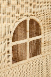 Caja de Juguetes de Ratán con Puerta y Ventanas - Product Image 3