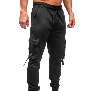 Diseño 2025 Street Wear Joggers sueltos apilados Flare Fit pantalones de chándal hombres pantalones de chándal acampanados Material de algodón al por mayor - Product Image 4