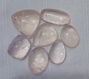 อัญมณี Morganite Cabochon หลวมสำหรับทำเครื่องประดับสำหรับทำจี้เครื่องประดับทำด้วยมือ - Product Image 1