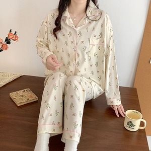 ชุดนอนแขนยาวเนื้อนุ่มสำหรับผู้หญิงใส่อยู่บ้านชุดนอนสำหรับฤดูใบไม้ผลิฤดูหนาว - Product Image 5