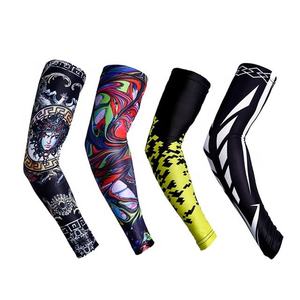 Solid Color Anti-UV Sports Cycling <b>Arm</b> <b>Warmers</b> Custom Team Name Factory Direct Sale Comfortable Plain Style with Custom Logo - Product Image 1