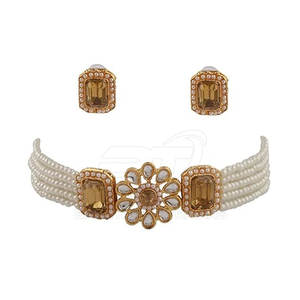 ชุดเครื่องประดับมาลาแบบดั้งเดิมสำหรับผู้หญิง ชุดสร้อยคอ ต่างหู ชุดมาลาประดับลูกปัดทำมือ สามารถสั่งทำได้ - Product Image 2