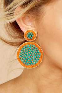 Pendientes bordados de semillas de árbol de Navidad festivo hechos a mano, joyería de vacaciones, pendientes de gota de abalorios para mujer - Product Image 5