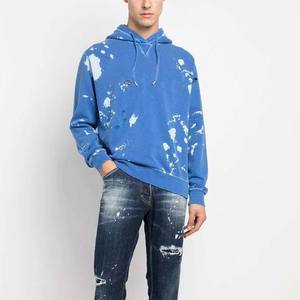 Jersey Unisex de algodón 100% de 500GSM, estilo de corte, lavado ácido para hombre, Sudadera con capucha de lana de gran tamaño para hombre, sudaderas con capucha lisas unisex - Product Image 3