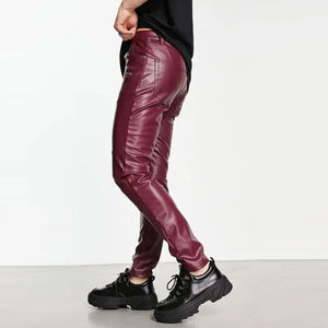 Pantalones de Cuero Lavado para Hombre de Alta Calidad, Diseño Moderno, Material Duradero, Pantalones de Cuero para Hombre de Último Diseño y Alta Calidad - Product Image 3