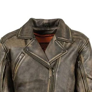 แจ็กเก็ตหนังสำหรับผู้ชายเสื้อแจ็คเก็ตหนังกันลม - Product Image 2