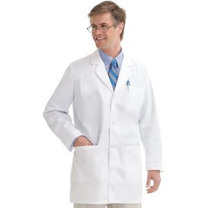 Vente en gros unisexe tissé blanc uniforme de laboratoire médical d'hôpital blouse de docteur infirmière blouse de laboratoire blanche à manches longues blouse de laboratoire - Product Image 3
