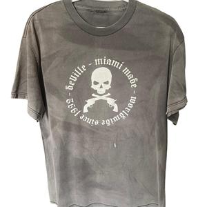 เสื้อยืดผู้ชายซักได้ไซส์ใหญ่พิเศษระบายอากาศได้ดีสีล้วนซีดจางลงแดดสีทึบของผู้ชาย - Product Image 1