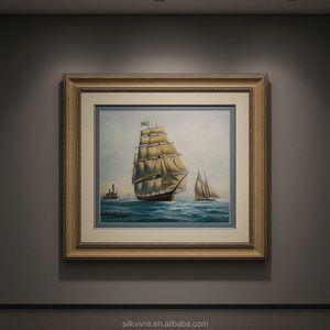 Cuadro Decorativo de Pared con Bordado de Velero en Seda Pura Hecha a Mano para Decoración <span class=keywords><strong>del</strong></span> Hogar - <span class=keywords><strong>Boutique</strong></span> Silkvivre - Product Image 2