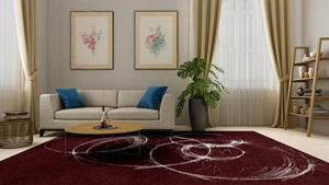 Juego de Alfombras de Lana Anudadas a Mano con Diseño Persa Abstracto, Ecológicas, Impermeables, de Pelo Cortado, para Sala de Estar, Comedor, Cocina, Ejercicio - Product Image 4