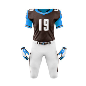 Uniforme de Fútbol Americano Personalizado, Conjunto de Pantalones y Camiseta Sublimados, Tela Transpirable, Ropa Deportiva de Equipo, Logotipo OEM, Suministro al por Mayor - Product Image 4