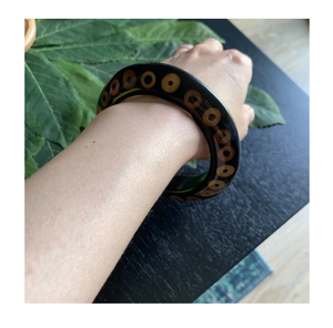 Bracelet en bois imprimé Excellente qualité Designer look Outdoor Event Wear Bangle Disponible en tailles personnalisées - Product Image 5