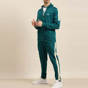 ชุดวอร์มเข้ารูปพิมพ์ลายสำหรับผู้ชายชุดฝึกแบบมีซิปสำหรับฤดูหนาวเสื้อผ้ากีฬาใส่สบายไซส์ใหญ่พิเศษ - Product Image 4