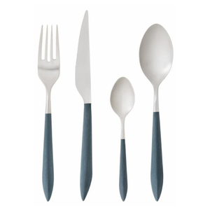 Durable personalizar diseño precio de fábrica de alta calidad moderno juego de cubiertos de acero inoxidable cuchillo tenedor cuchara para restaurante - Product Image 4