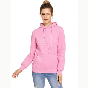 Blanc coton polaire femmes sweat à capuche décontracté 2023/24 hauts amples pull femme hiver sweats à capuche personnalisé votre propre conception - Product Image 3