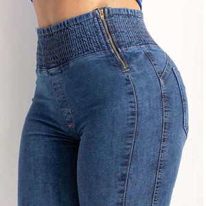 Kivotech Wholesale Factory High Waist Women Skinny <b>Jeans</b> Pant Best Material New Design Breathable Overalls OEM Service Hot Sale - Product Image 1
