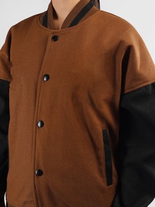 Chaqueta universitaria de piel de oveja de lujo con tarifa razonable para mujer Letterman High Street Style transpirable venta al por mayor ropa de calle de invierno - Product Image 6