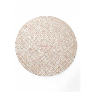 Manteles Individuales de Nácar Natural Hechos para Uso Diario con Textura de Concha Orgánica de Vietnam - Product Image 1