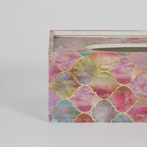 HF artisanat MDF émail boîte à mouchoirs en bois stockage de serviettes intérieures et extérieures pour salon chambre jardin ménage décor - Product Image 4