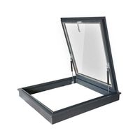Fenêtre de toit panoramique moderne en aluminium avec moustiquaire en acier inoxydable pour salon, sous-sol, insonorisée, observation des étoiles et des nuages
