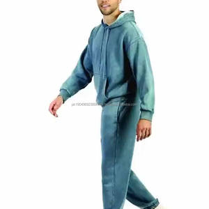 Chándal Deportivo Personalizado de Alta Calidad, Ecológico, Lavado Ácido, para Hombre, Talla Grande, Diseño Desgastado, Algodón, Ropa Deportiva para Invierno - Product Image 5